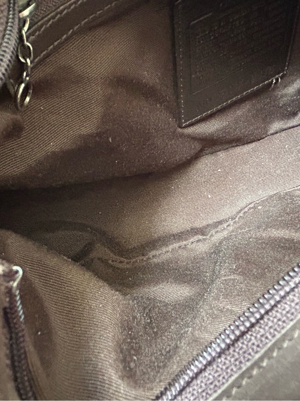 COACH 9476 Vintage brown soft Suede Leather bag - Picture 7 of 8